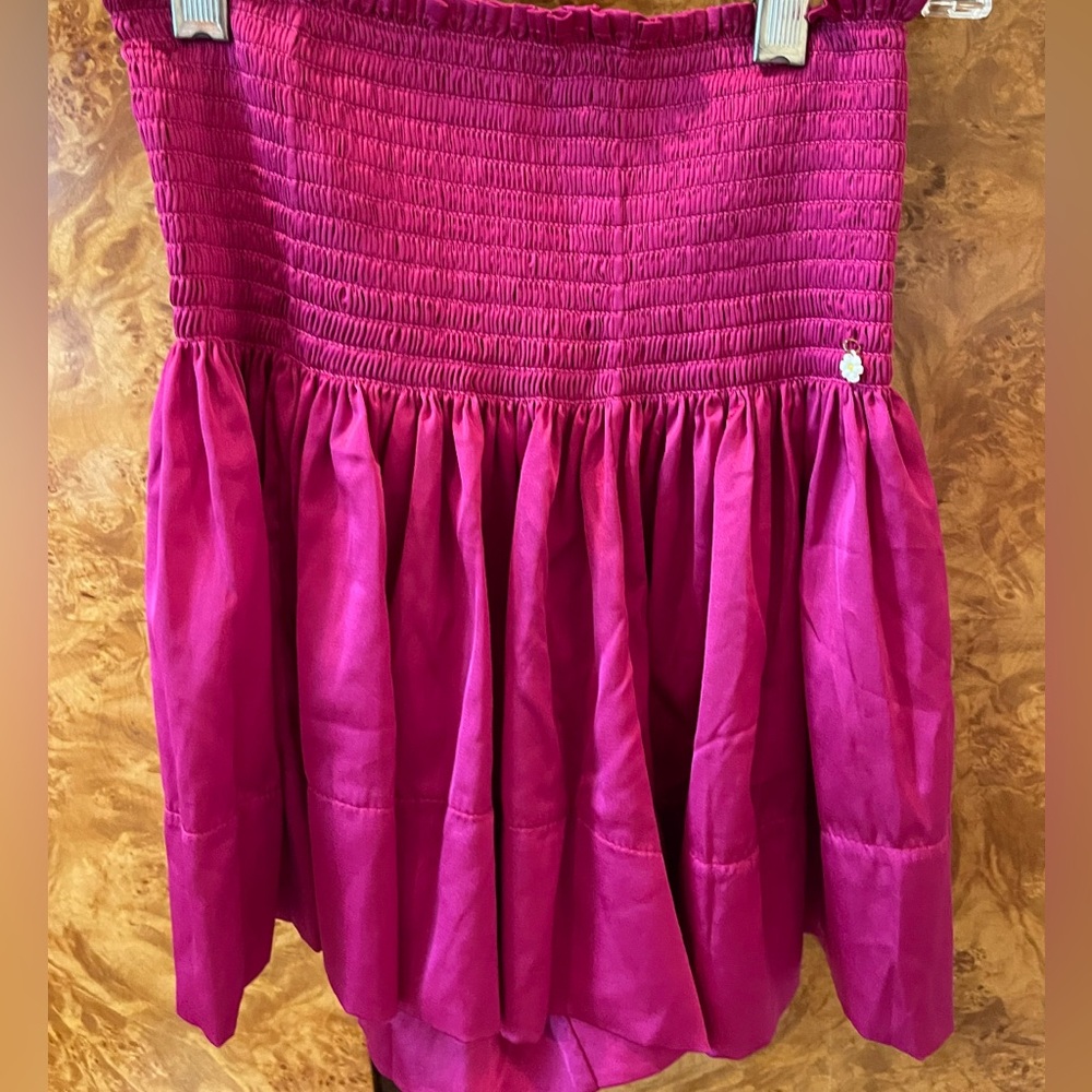 Natural Life Fuschia Satin Skirt/Skort